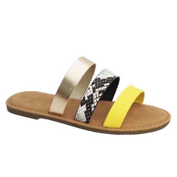 3 Strap Slide Sandal - Picture 2 of 4